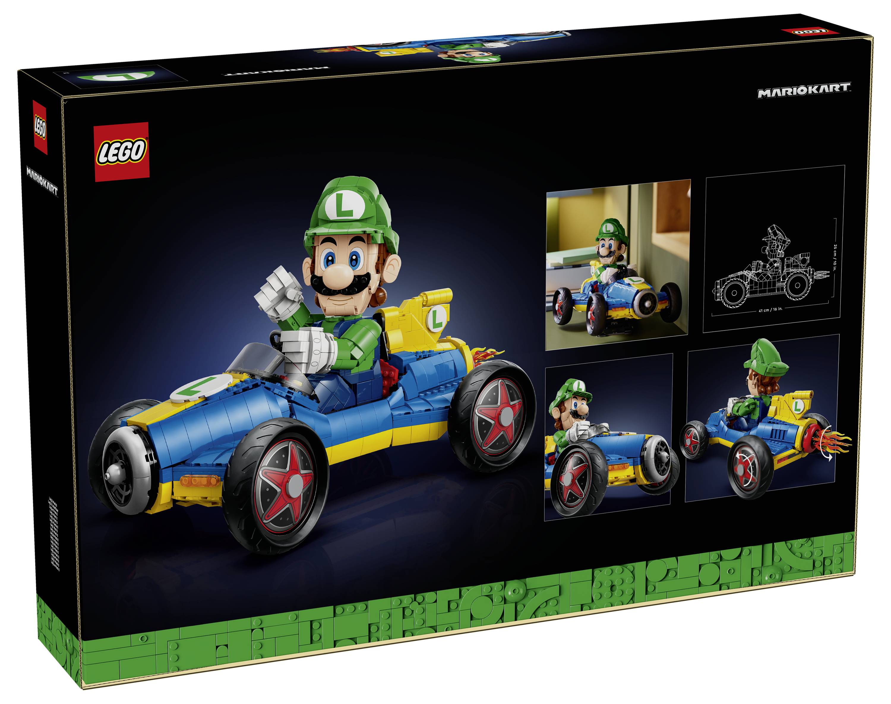 72050 LEGO® Super Mario™ Kart™: Luigi & Turboflitzer; Bauset für Erwachsene