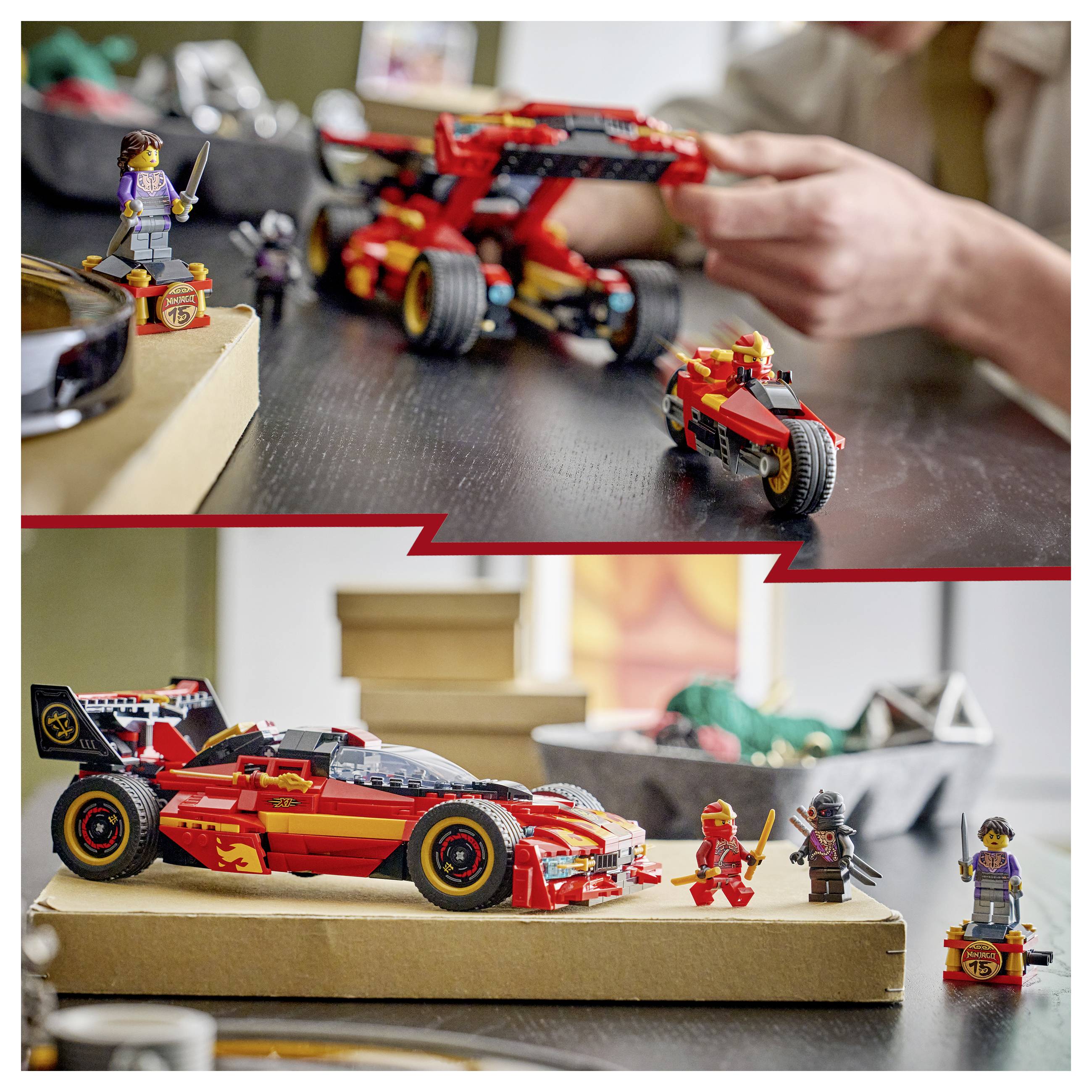 71867 LEGO® NINJAGO 15-jähriges Jubiläum: X-1 Ninja Supercar; Bauset mit 3 Minifiguren