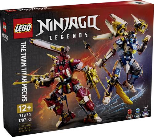 71870 LEGO® NINJAGO Die Zwillings-Titanmechs  Actionfiguren zum Bauen, Spielen und Ausstellen