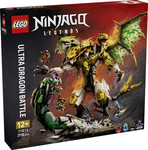 71872 LEGO® NINJAGO Duell mit dem Ultradrachen Bauspielzeug beweglicher Drache zum Spielen und Ausstellen