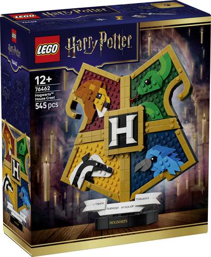 76462 LEGO® HARRY POTTER™ Hogwarts™ Hauswappen  Bauspielzeug  Zimmerdeko zum Ausstellen