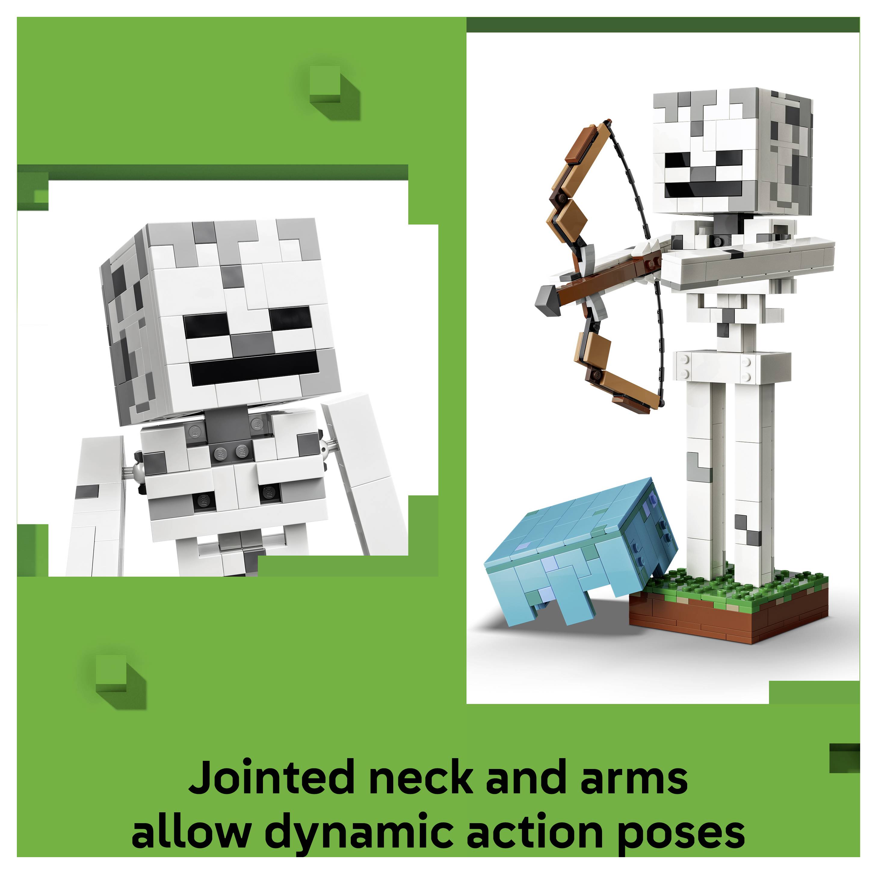 21594 LEGO® MINECRAFT Das Skelett; Bauspielzeug zum Videospiel; Zimmerdeko