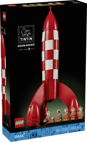 6589580 LEGO® IDEAS Die Mondrakete von Tim und Struppi Set für Erwachsene mit 6 Tim und Struppi Charakteren
