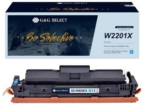 G&G Toner ersetzt HP W2201X Kompatibel Cyan 5500 Seiten GS-HW2201X