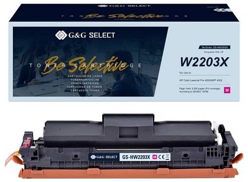 G&G Toner ersetzt HP W2203X Kompatibel Magenta 5500 Seiten GS-HW2203X