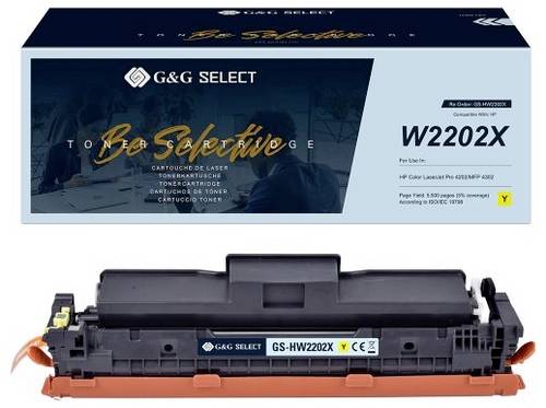 G&G Toner ersetzt HP W2202X Kompatibel Gelb 5500 Seiten GS-HW2202X