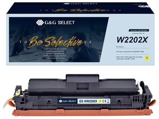 G&G Toner ersetzt HP W2202X Kompatibel Gelb 5500 Seiten GS-HW2202X