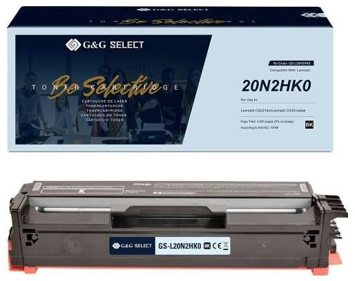 G&G Toner ersetzt Lexmark 20N2HK0 Kompatibel Schwarz 4500 Seiten GS-L20N2HK0