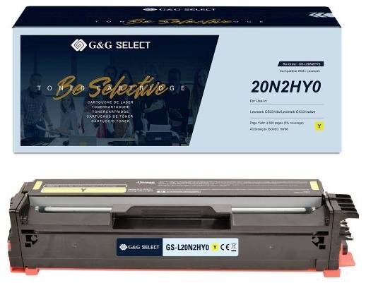 G&G Toner ersetzt Lexmark 20N2HY0 Kompatibel Gelb 4500 Seiten GS-L20N2HY0