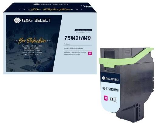 G&G Toner ersetzt Lexmark 75M2HM0 Kompatibel Magenta 8800 Seiten GS-L75M2HM0