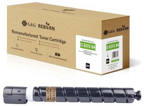 G&G Toner ersetzt Canon 5753C002 Kompatibel Schwarz 38000 Seiten GR-CEXV64K