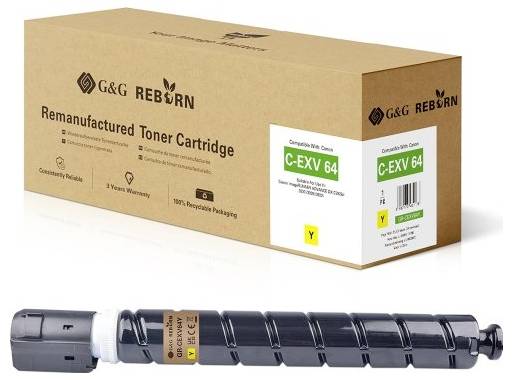 G&G REBORN wiederaufbereitete Tonerpatrone in Schachteln und Patrone, beschriftet mit 