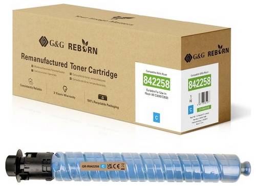 G&G Toner ersetzt Ricoh 842258 Kompatibel Cyan 19000 Seiten GR-R842258