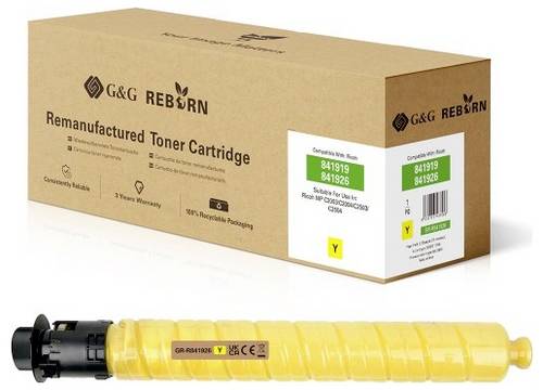 G&G Toner ersetzt Ricoh 841926 Kompatibel Gelb 9500 Seiten GR-R841926