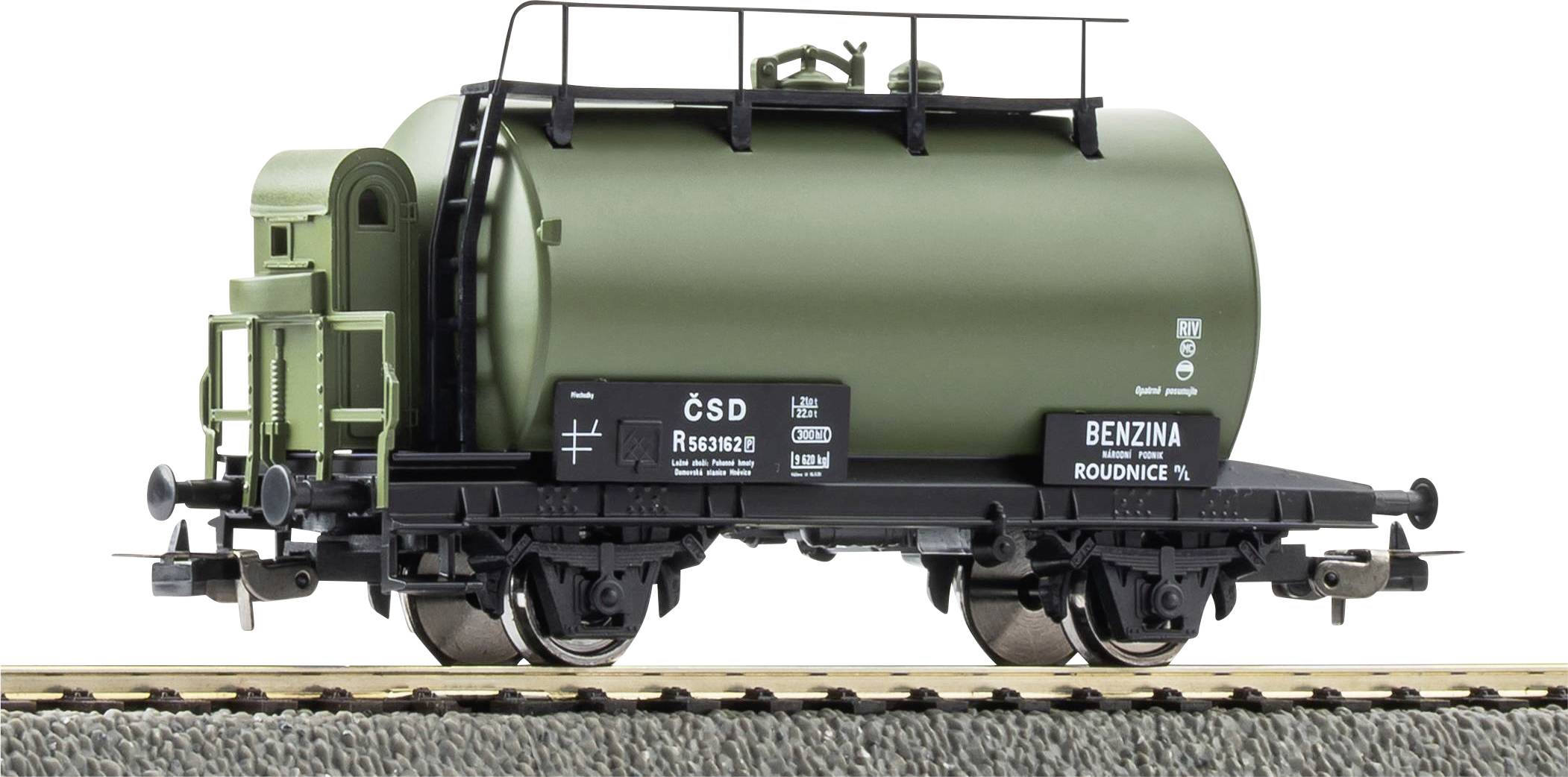 Modelleisenbahn-Tankwagen mit der Aufschrift 
