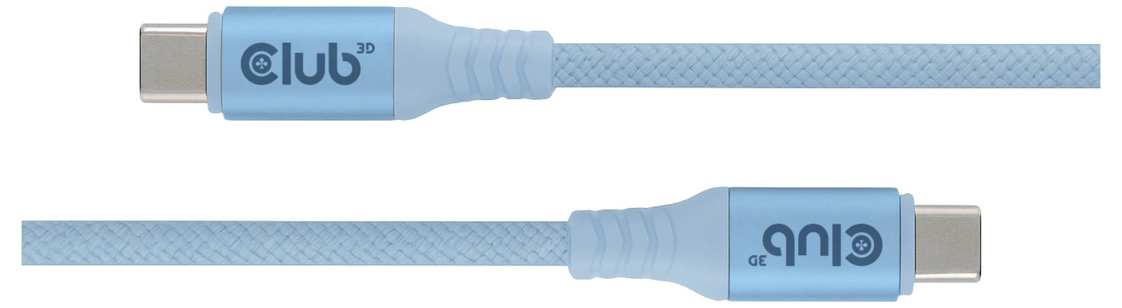 Club3D USB-C® Kabel USB-C® Stecker 2m Blau CAC-3030
