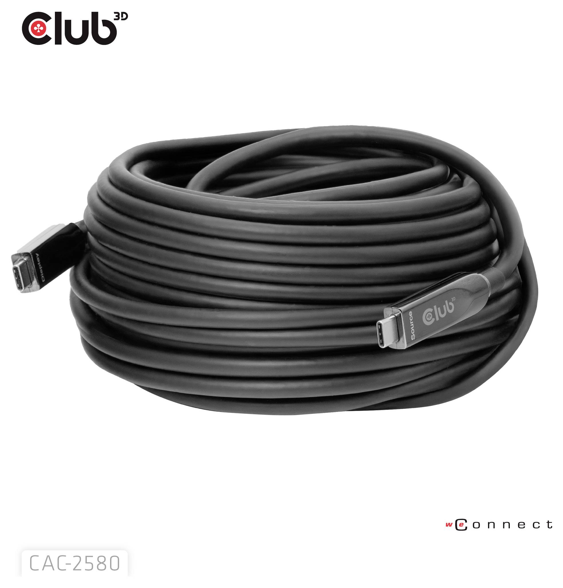 Club3D USB-C® Kabel USB-C® Stecker 15m Schwarz CAC-2580
