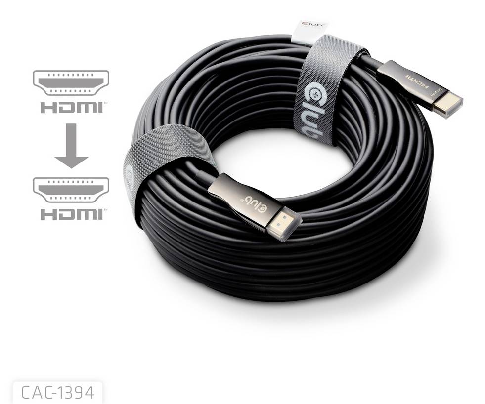 Club3D HDMI Anschlusskabel HDMI-A Stecker 100m Schwarz CAC-1394 HDMI-Kabel