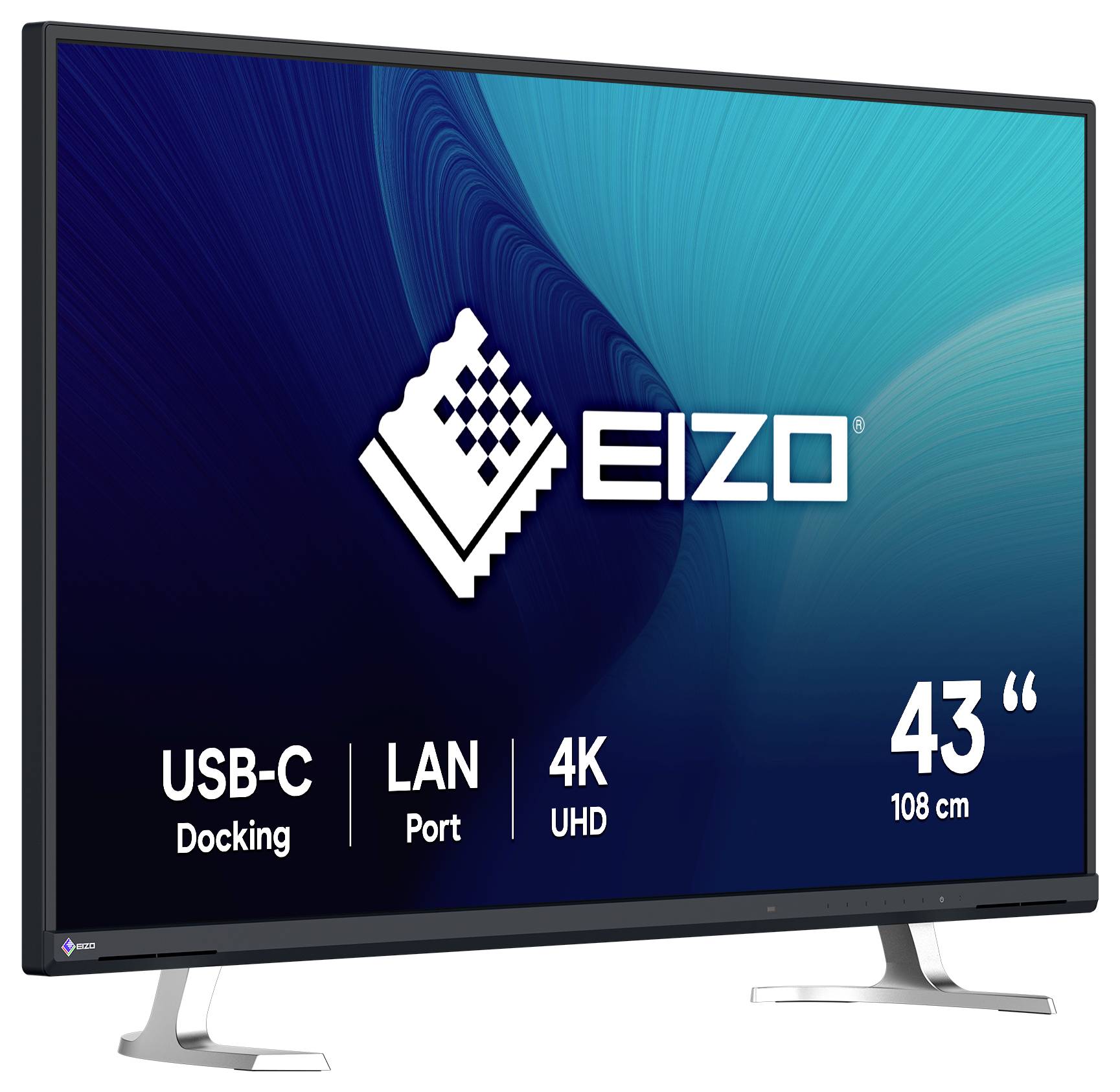 EIZO 43-Zoll 4K UHD-Monitor mit USB-C-Docking und LAN-Anschluss