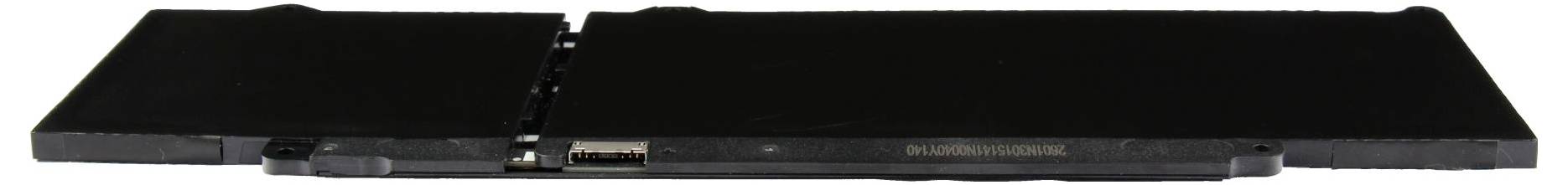 Geschlossener schwarzer Laptop, teilweise von vorne gezeigt, mit sichtbarem Tastatur-Scharnier-Bereich und flach eingeklapptem Bildschirm.