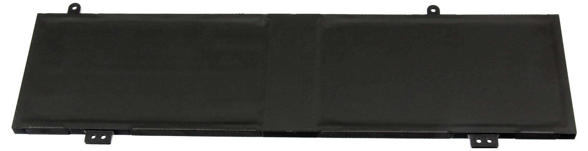 Schwarzes rechteckiges Falt-Panel oder Matte mit Montagelaschen an den Kanten, dargestellt vor weißem Hintergrund.