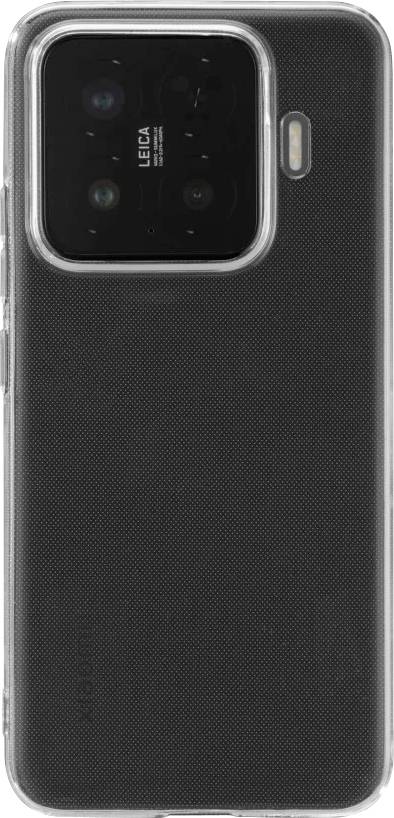 Rückansicht eines schwarzen Smartphones mit großem quadratischem Leica-Kameramodul und einzelnem Blitz in der Nähe der Oberseite.