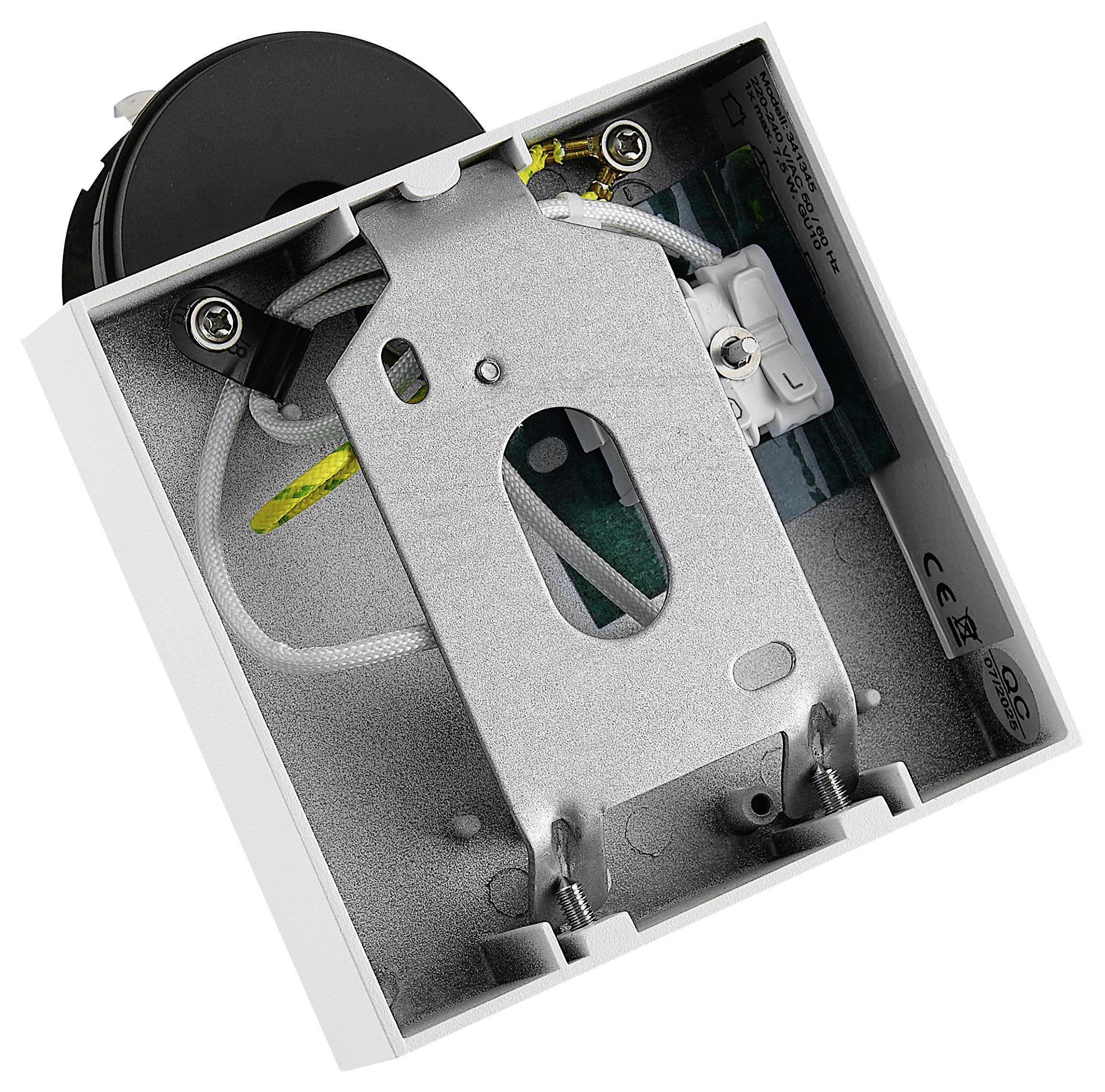 Deko Light Can Tilt Square Base 341345 Wandleuchte GU10 7.5W Weiß (RAL 9003)