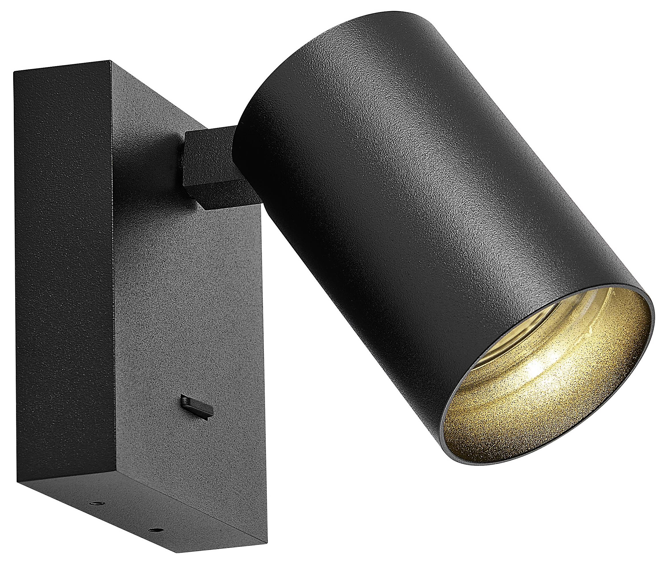 Deko Light Can Tilt Square Base 341346 Wandleuchte GU10 7.5W Schwarz (RAL 9005)