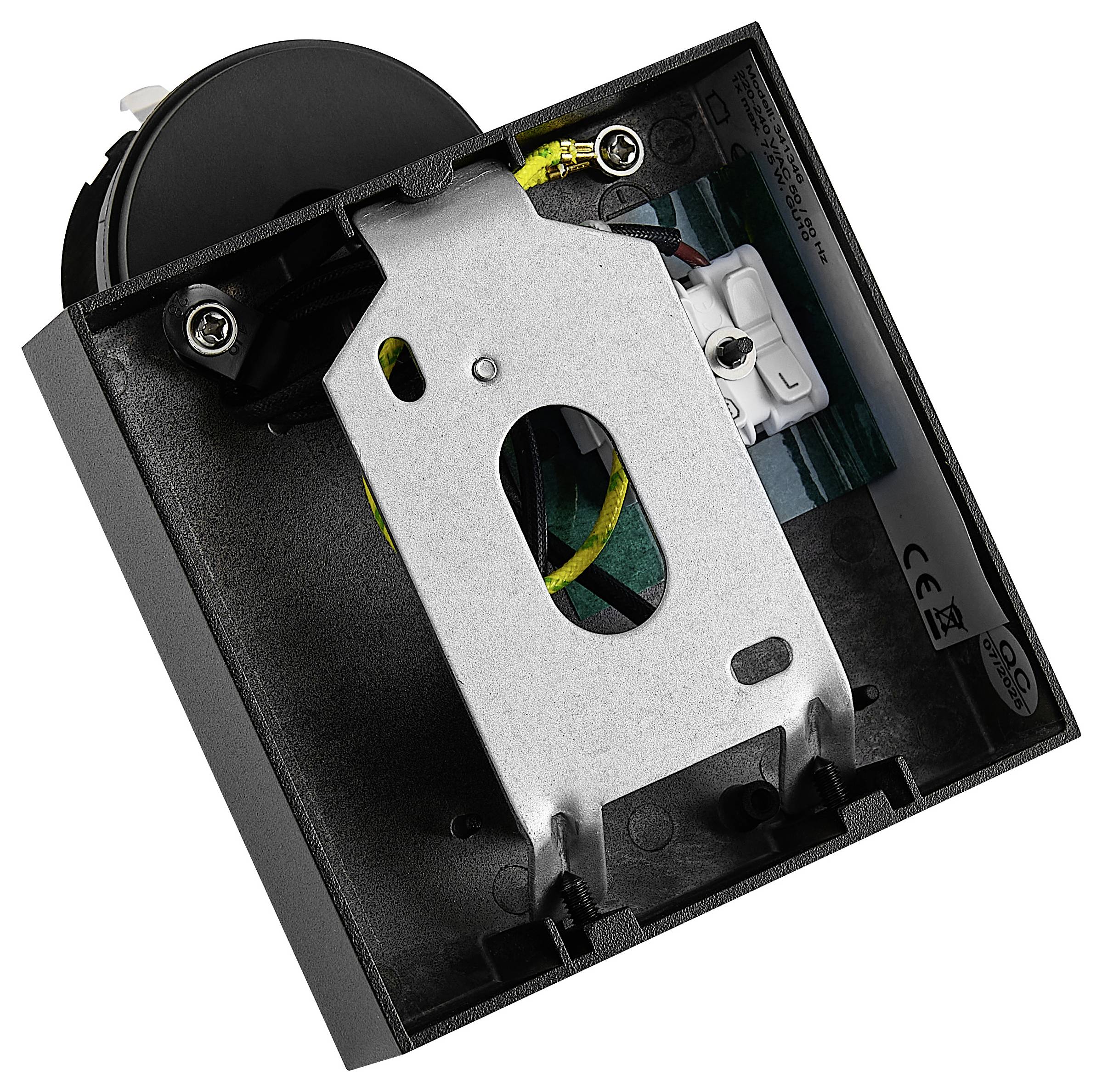 Deko Light Can Tilt Square Base 341346 Wandleuchte GU10 7.5W Schwarz (RAL 9005)