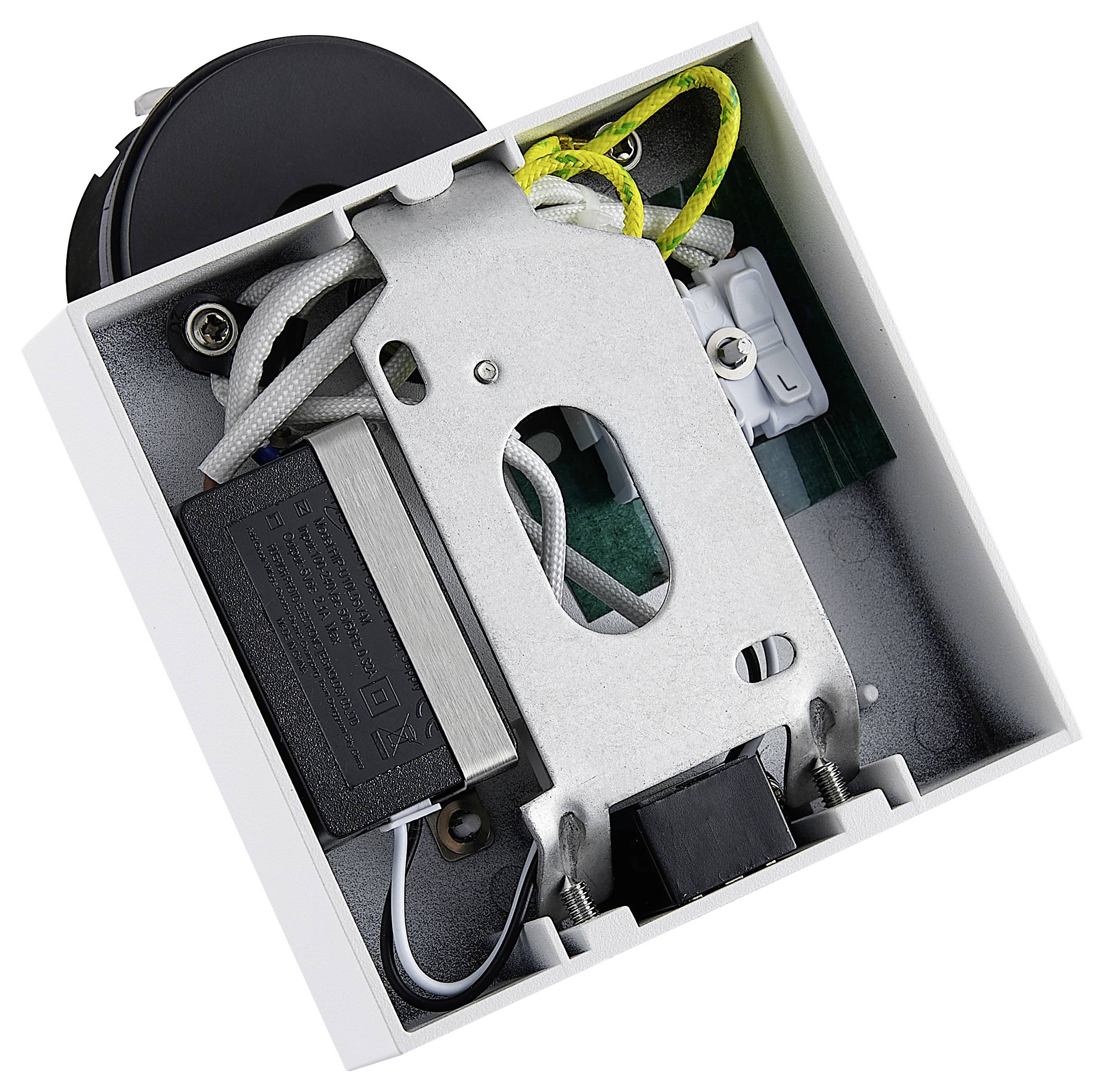 Deko Light Can Tilt Square USB Base 341347 Wandleuchte GU10 7.5W Weiß (RAL 9003)