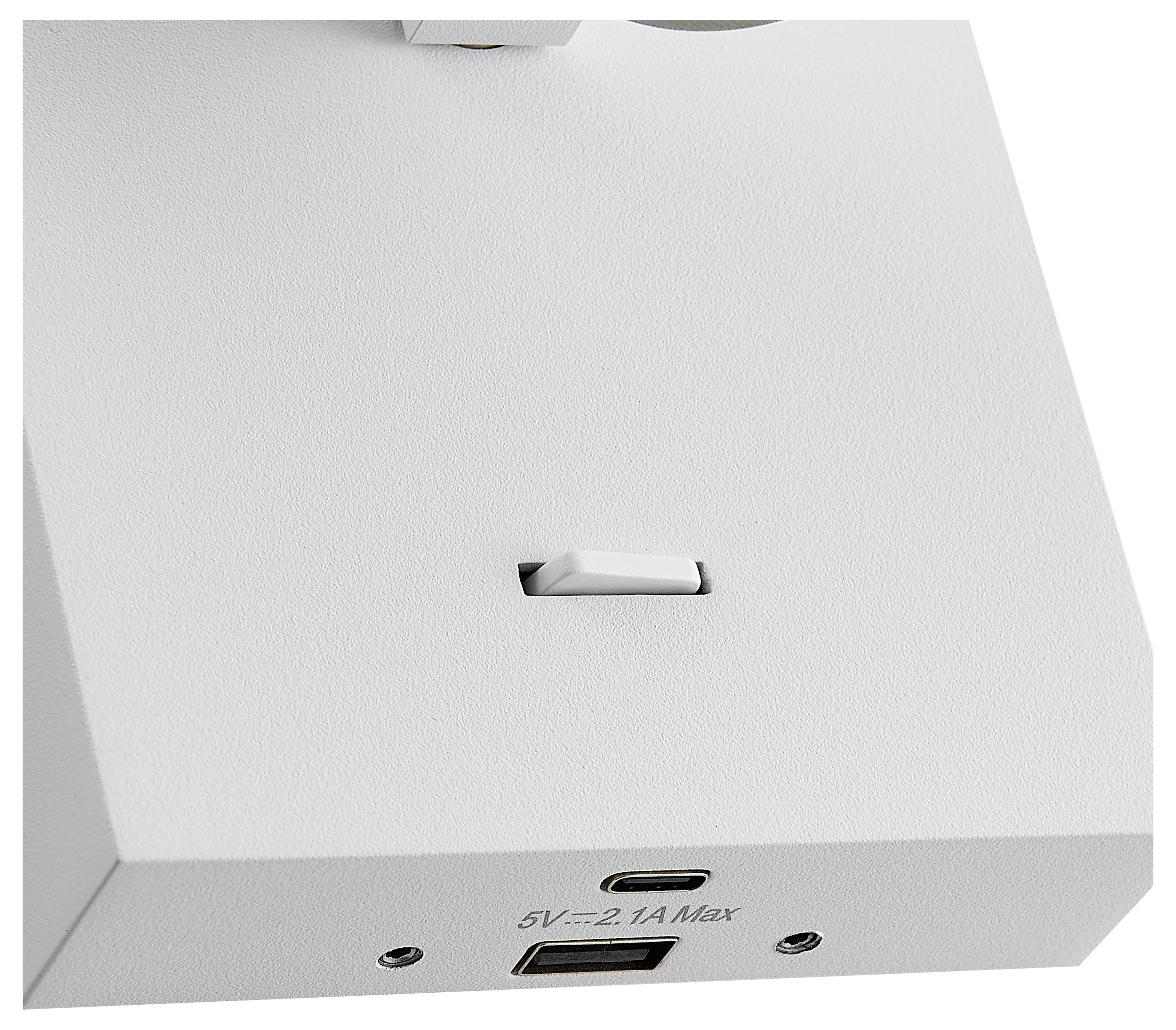Deko Light Can Tilt Square USB Base 341347 Wandleuchte GU10 7.5W Weiß (RAL 9003)