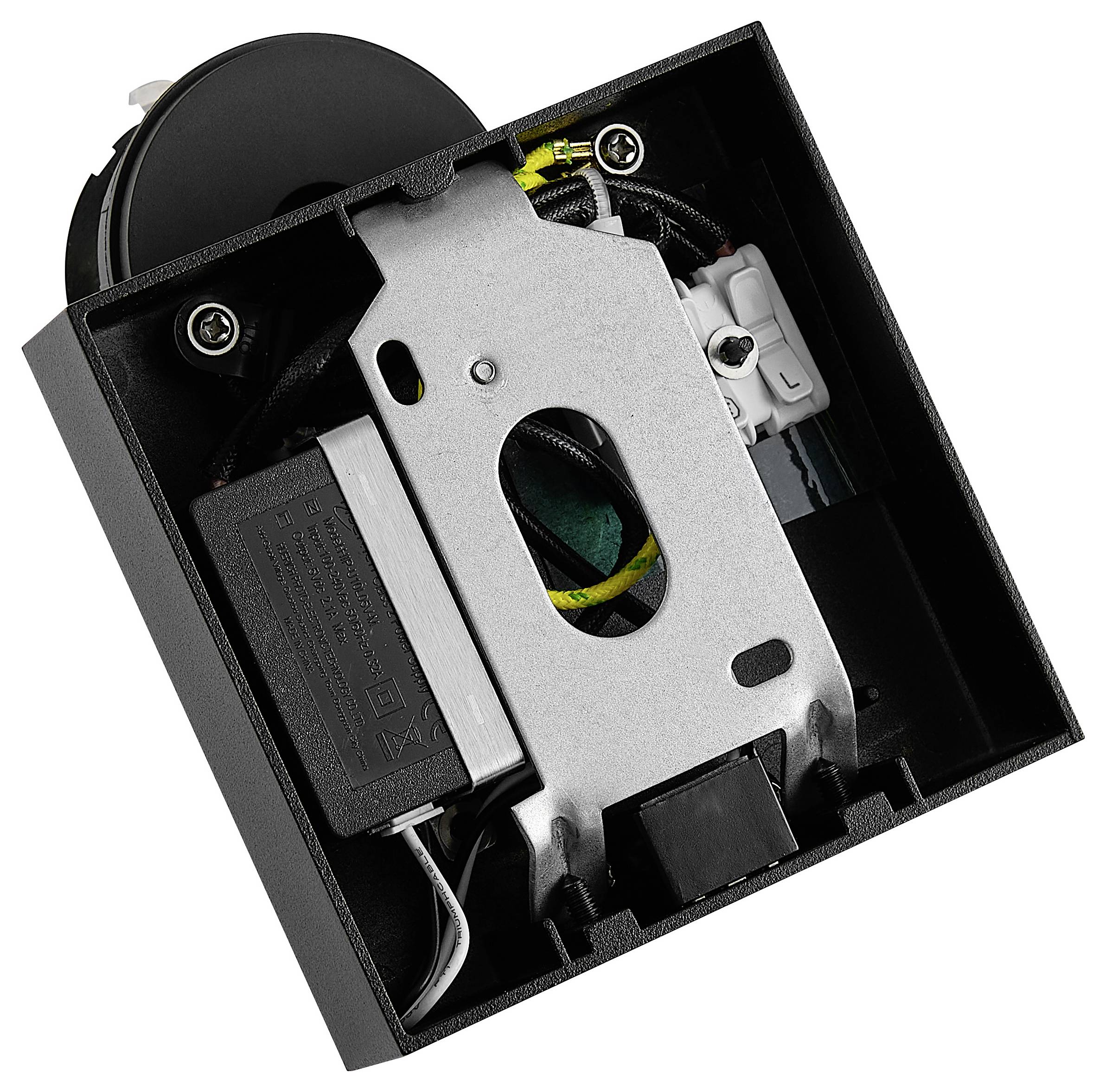 Deko Light Can Tilt Square USB Base 341348 Wandleuchte GU10 7.5W Schwarz (RAL 9005)