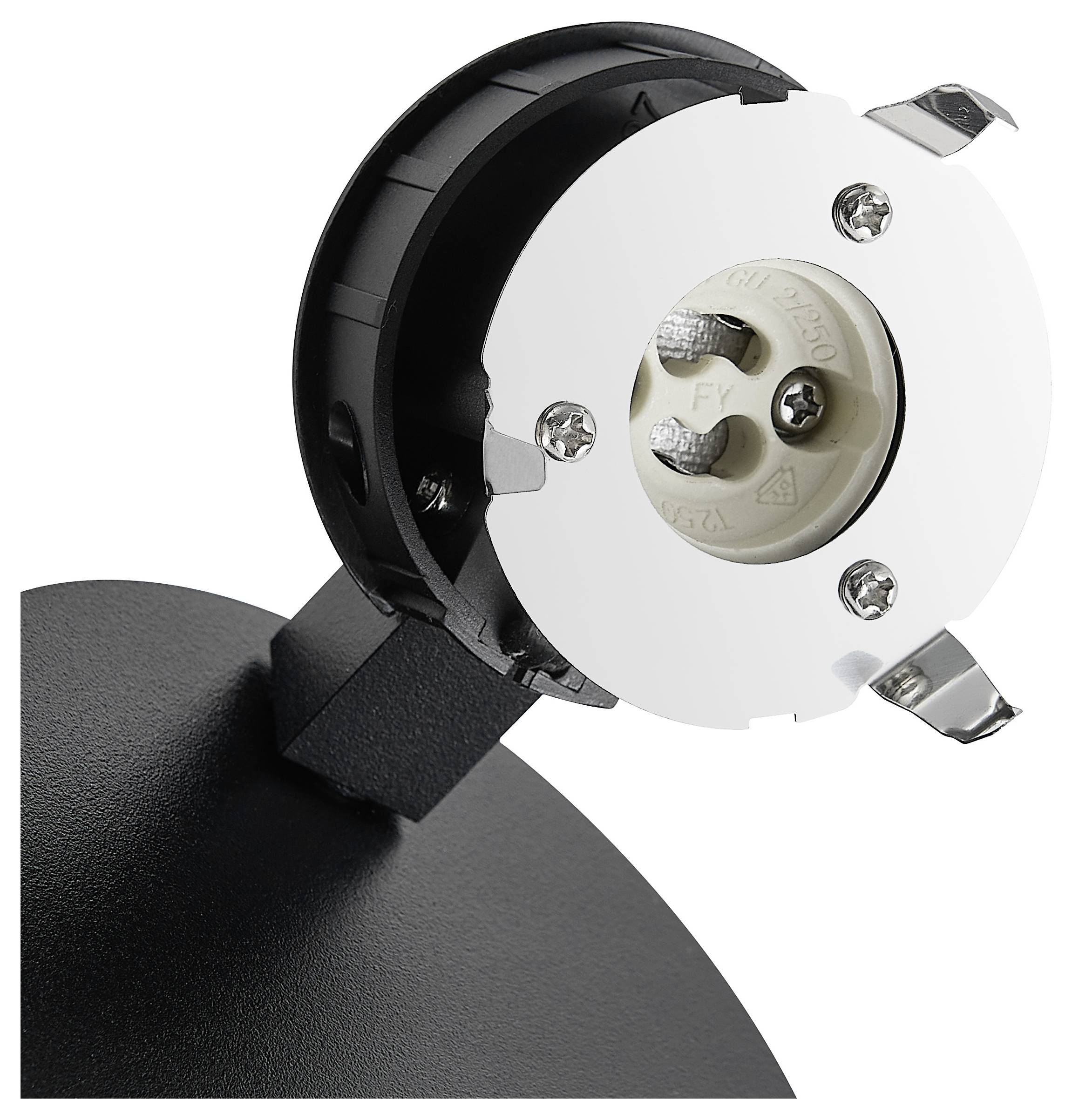 Deko Light Can Tilt Round Base 341350 Wandleuchte GU10 7.5W Schwarz (RAL 9005)