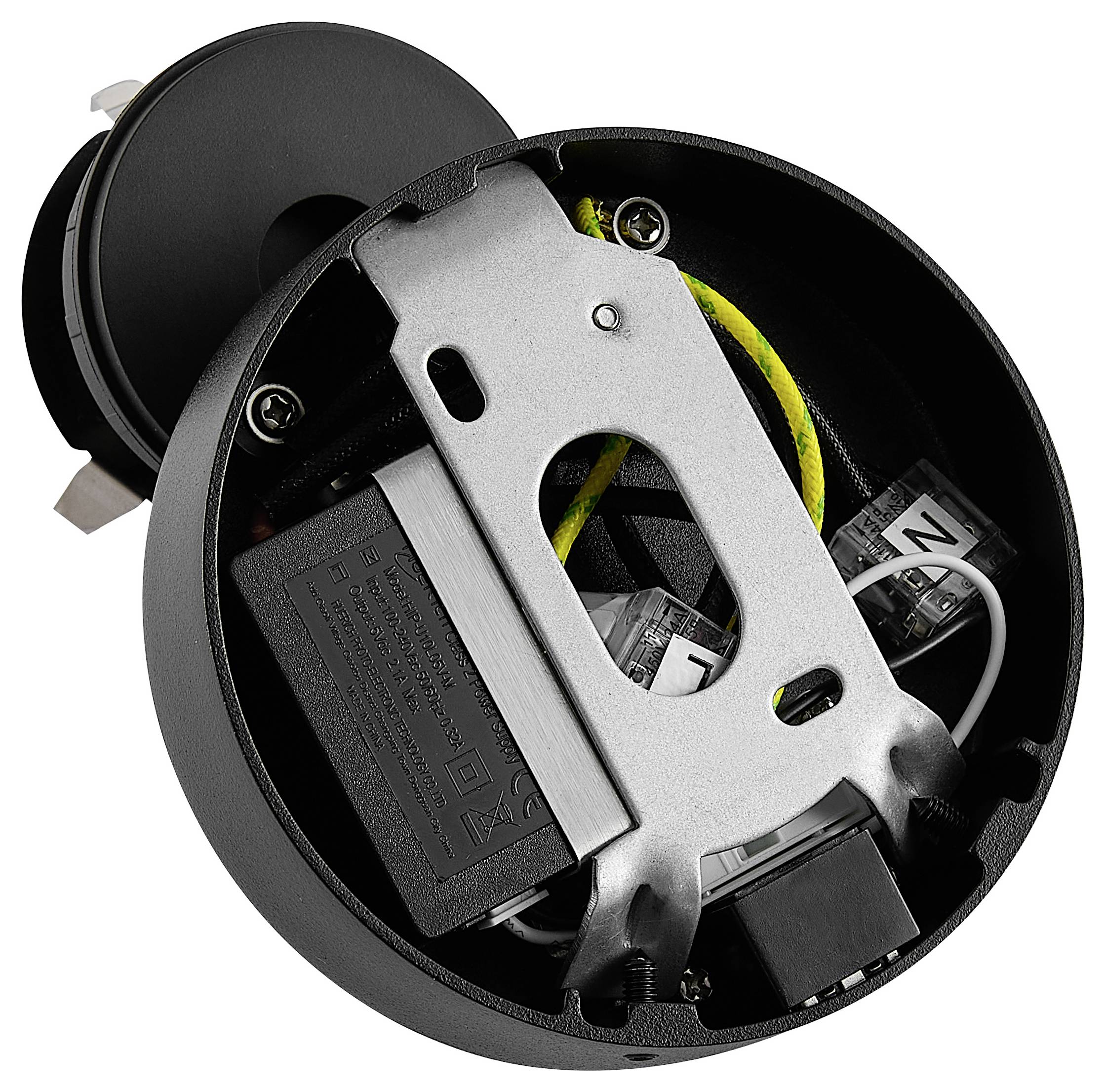 Deko Light Can Tilt Round USB Base 341352 Wandleuchte GU10 7.5W Schwarz (RAL 9005)