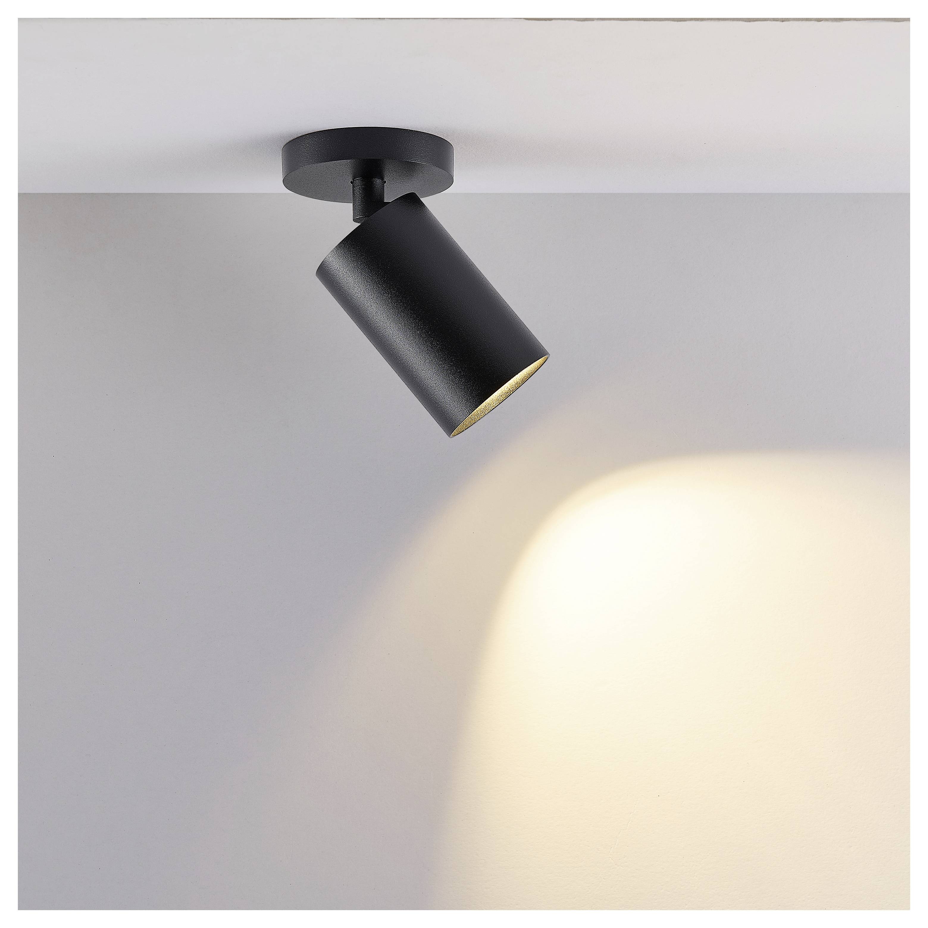 Deko Light 348271 Can Tilt Round Base Aufbauleuchte GU10 7.5W Schwarz (RAL 9005)