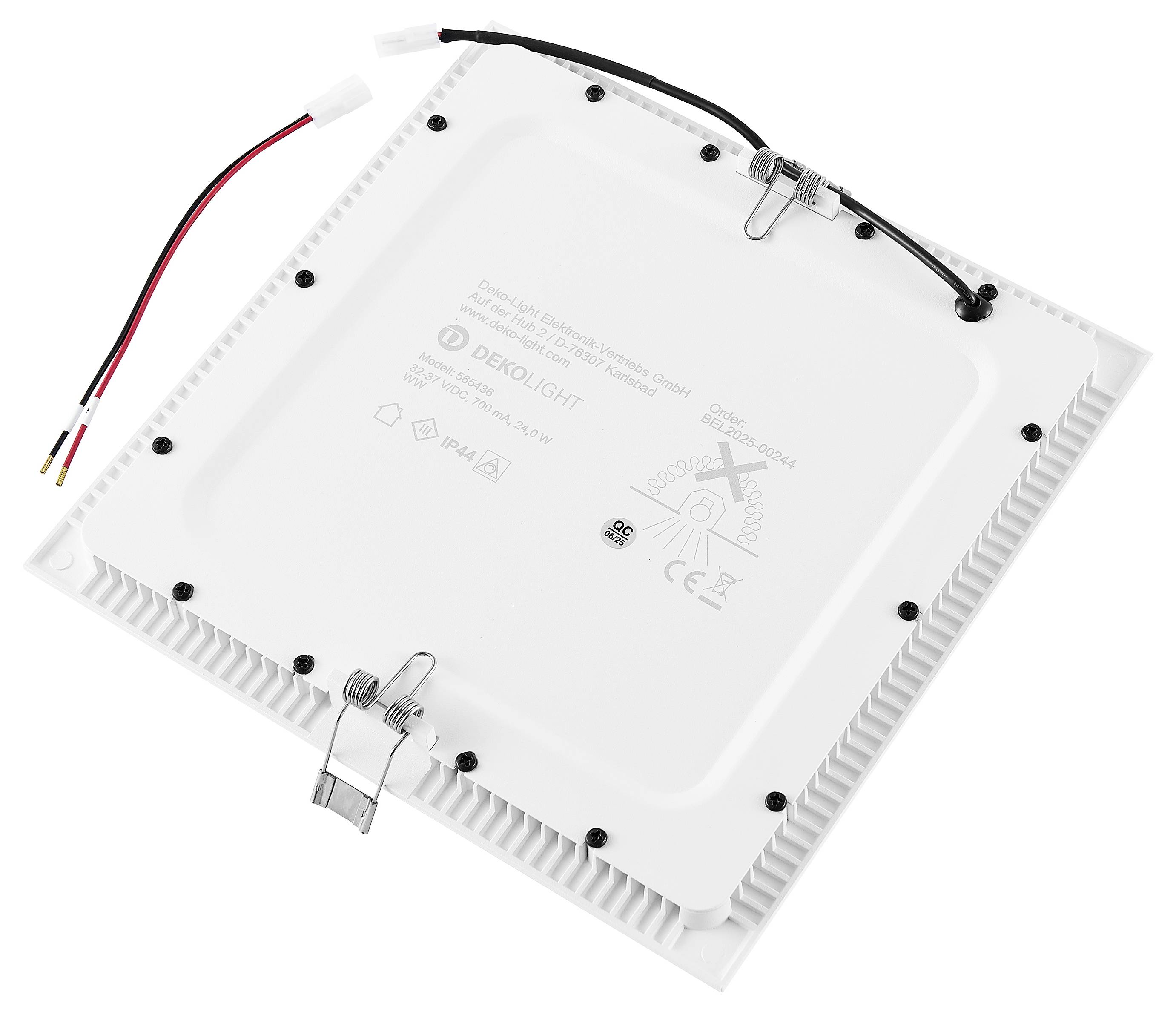 Deko Light 565436 Downlight - Anik Square 215 Einbauleuchte LED 24W Verkehrsweiß (RAL 9016)