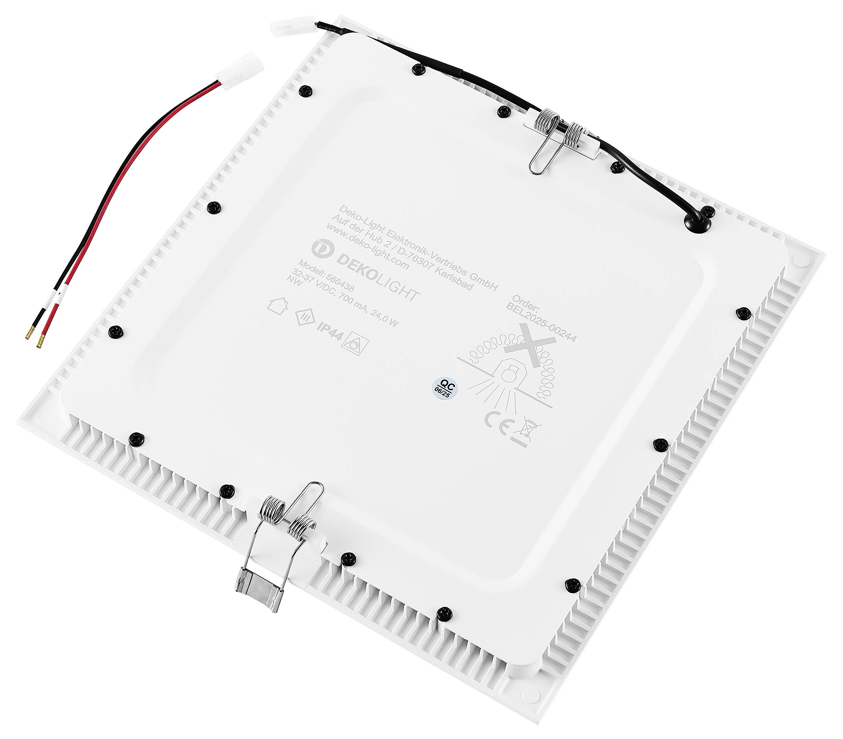 Deko Light 565438 Downlight - Anik Square 215 Einbauleuchte LED 24W Verkehrsweiß (RAL 9016)