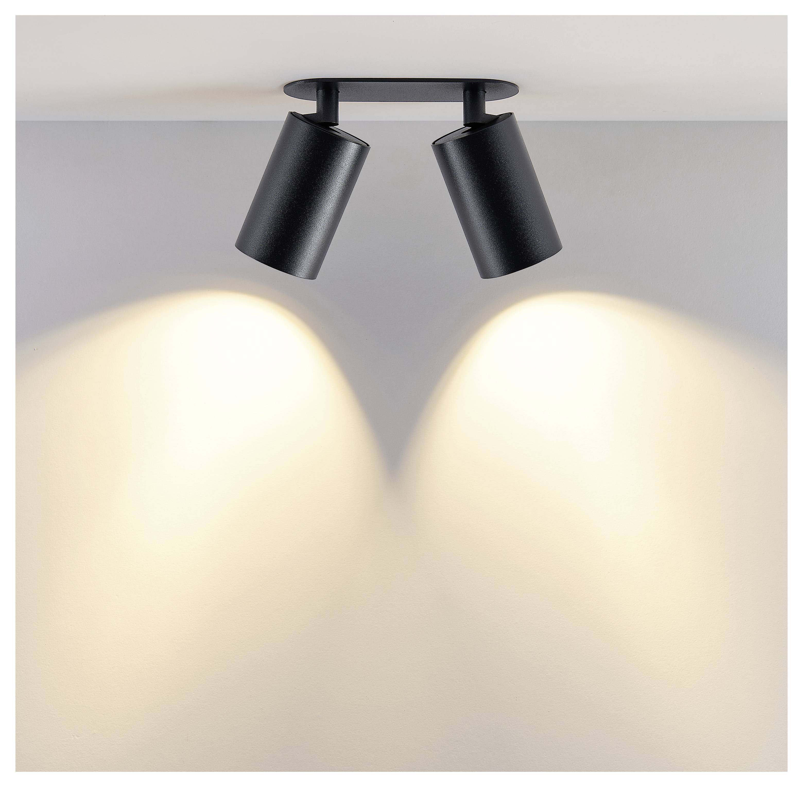 Deko Light 565758 Can Tilt Round Einbauleuchte GU10 7.5W Schwarz (RAL 9005)