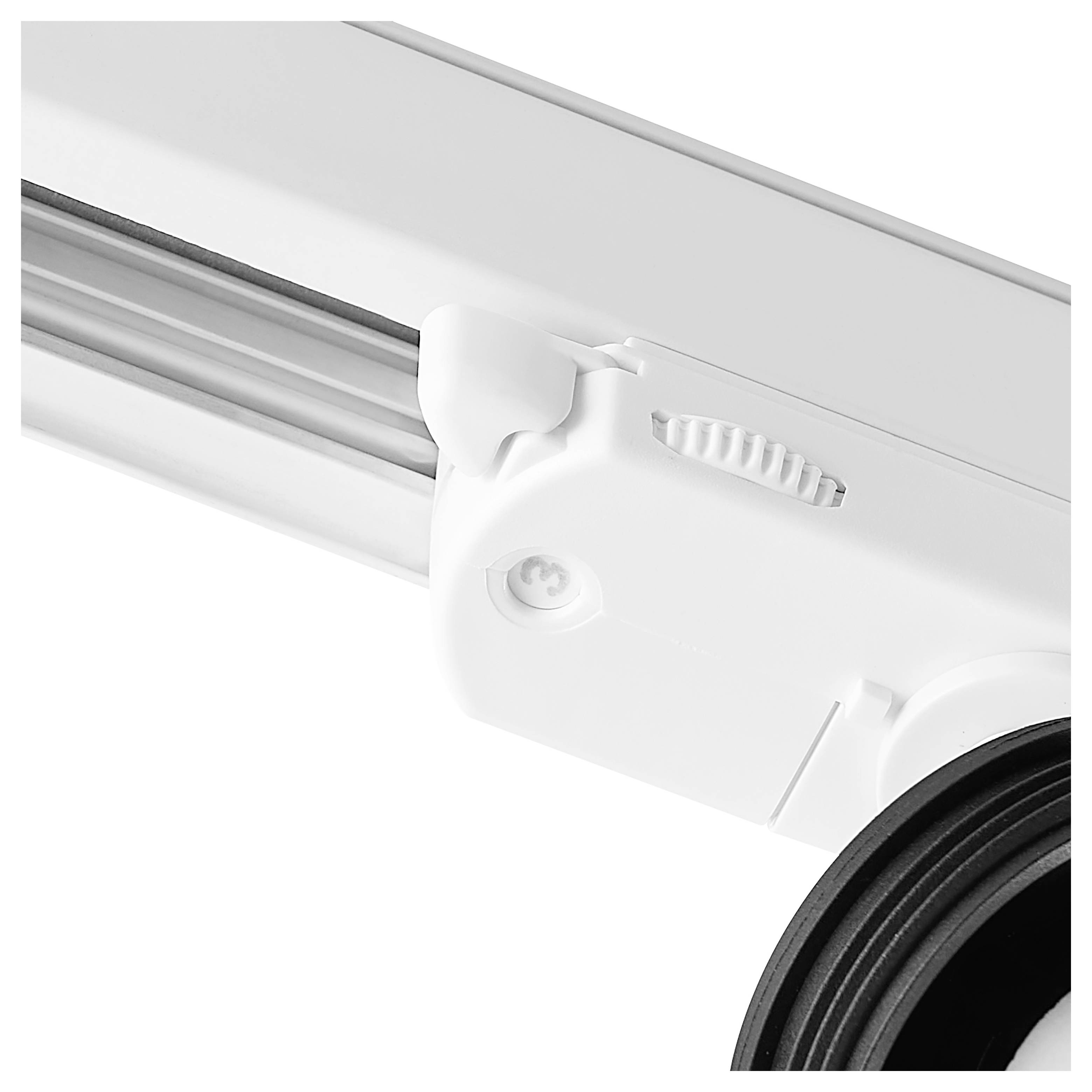Deko Light Can Base 3-Phasenleuchte GU10 7.5W Signalweiß (RAL 9003)