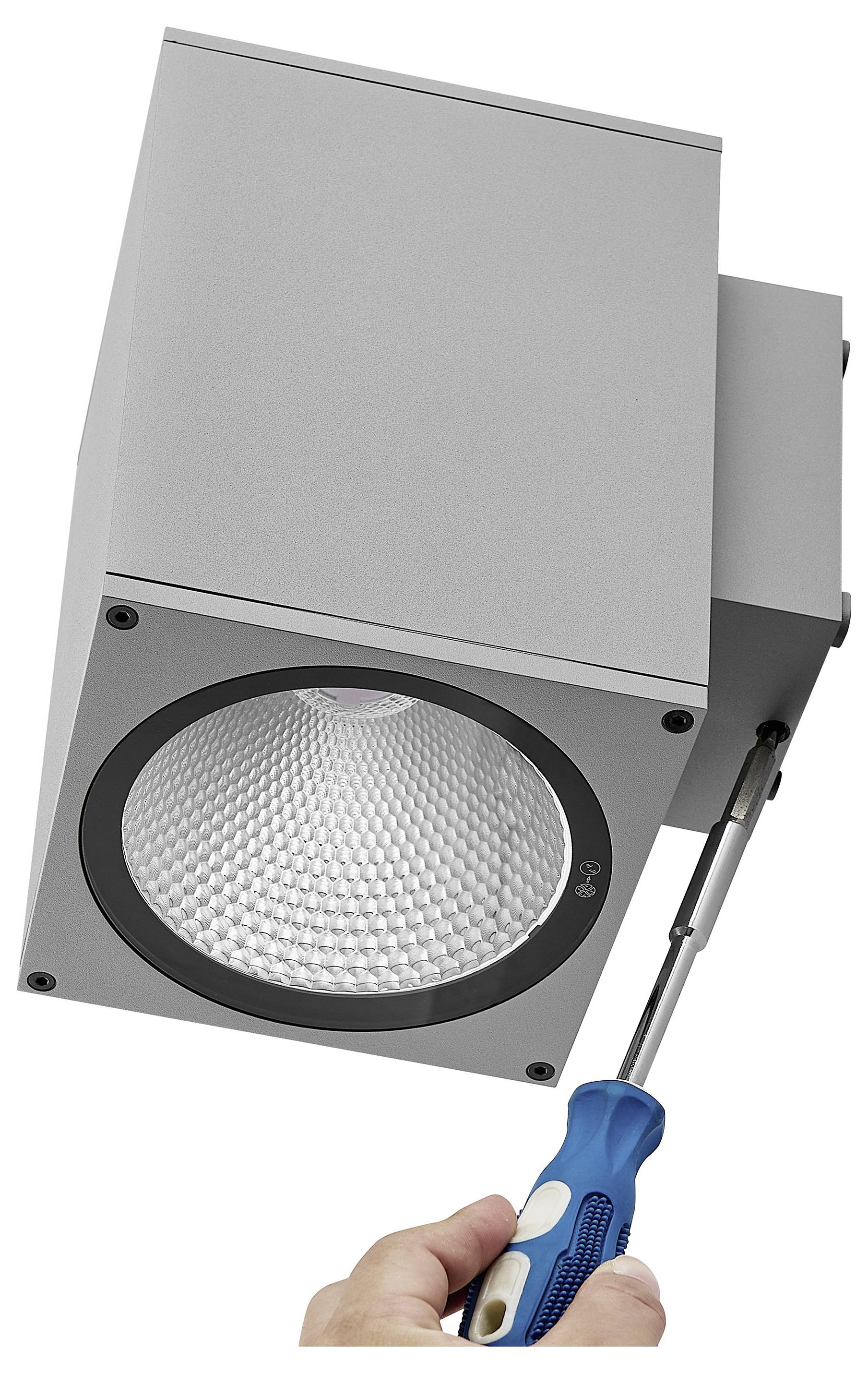 Deko Light ShoreLine Pro Square 731184 Wandaufbauleuchte 33W LED Verkehrsgrau (RAL 7042)