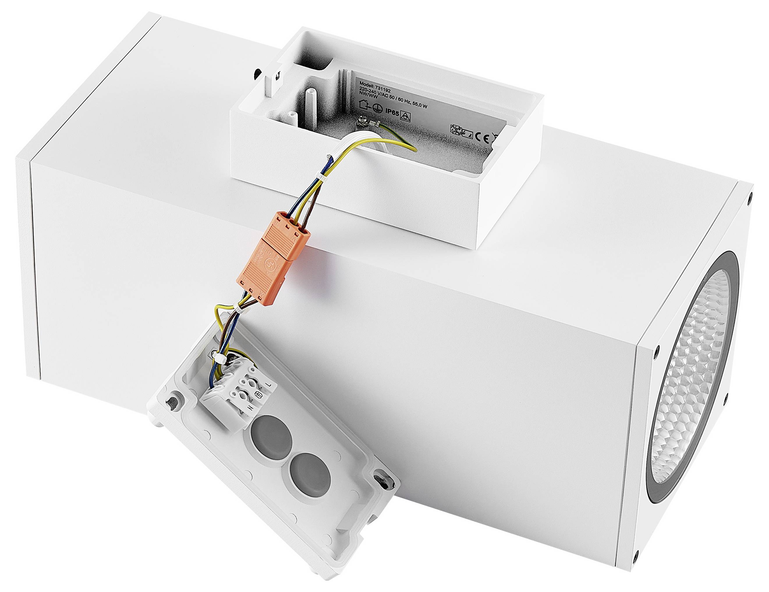 Deko Light ShoreLine Pro Square Up+Down 731192 Wandaufbauleuchte 55W LED Weiß (RAL 9003)