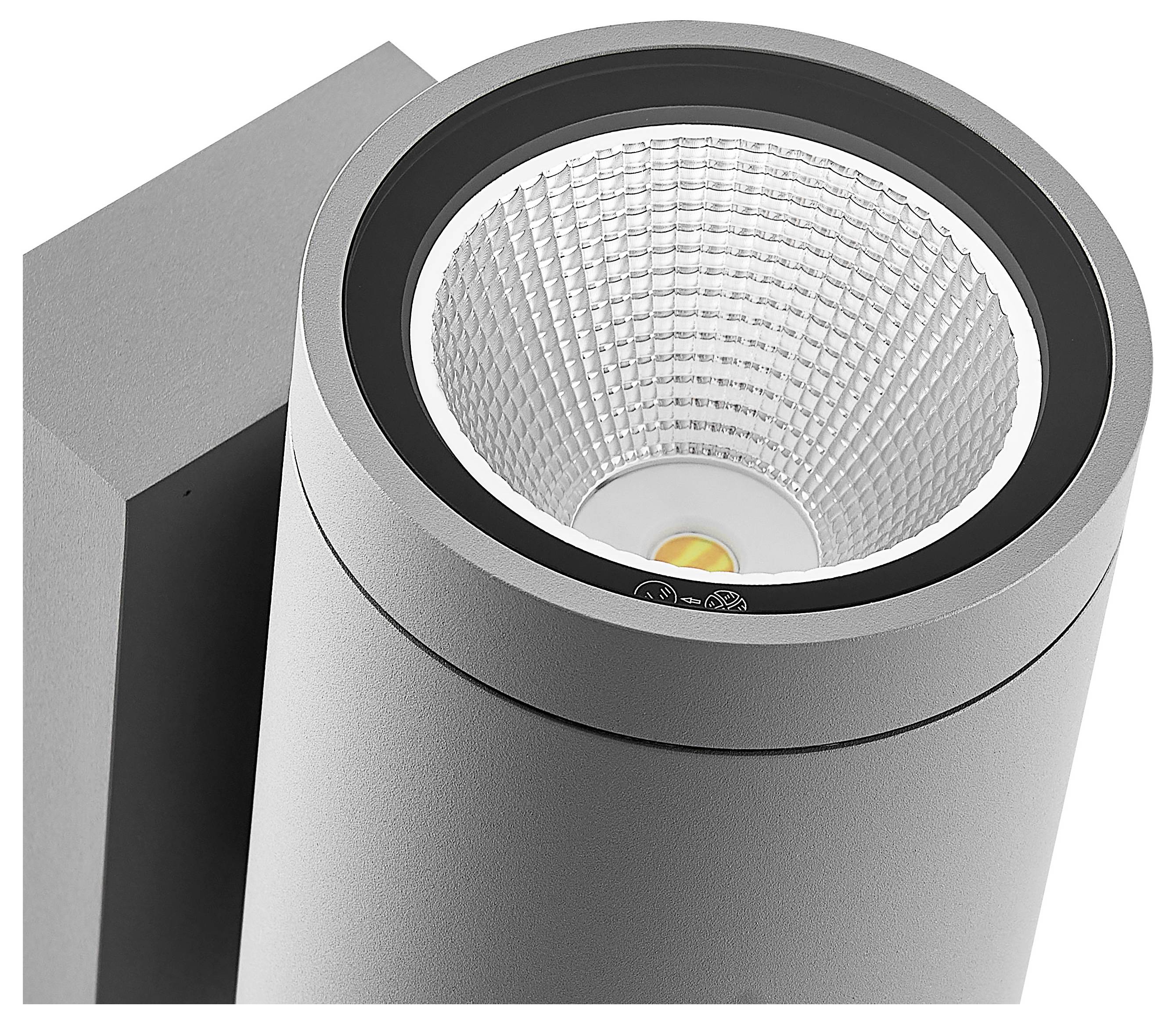 Deko Light ShoreLine Pro Round Up+Down 731193 Wandaufbauleuchte 20W LED Verkehrsgrau (RAL 7042)