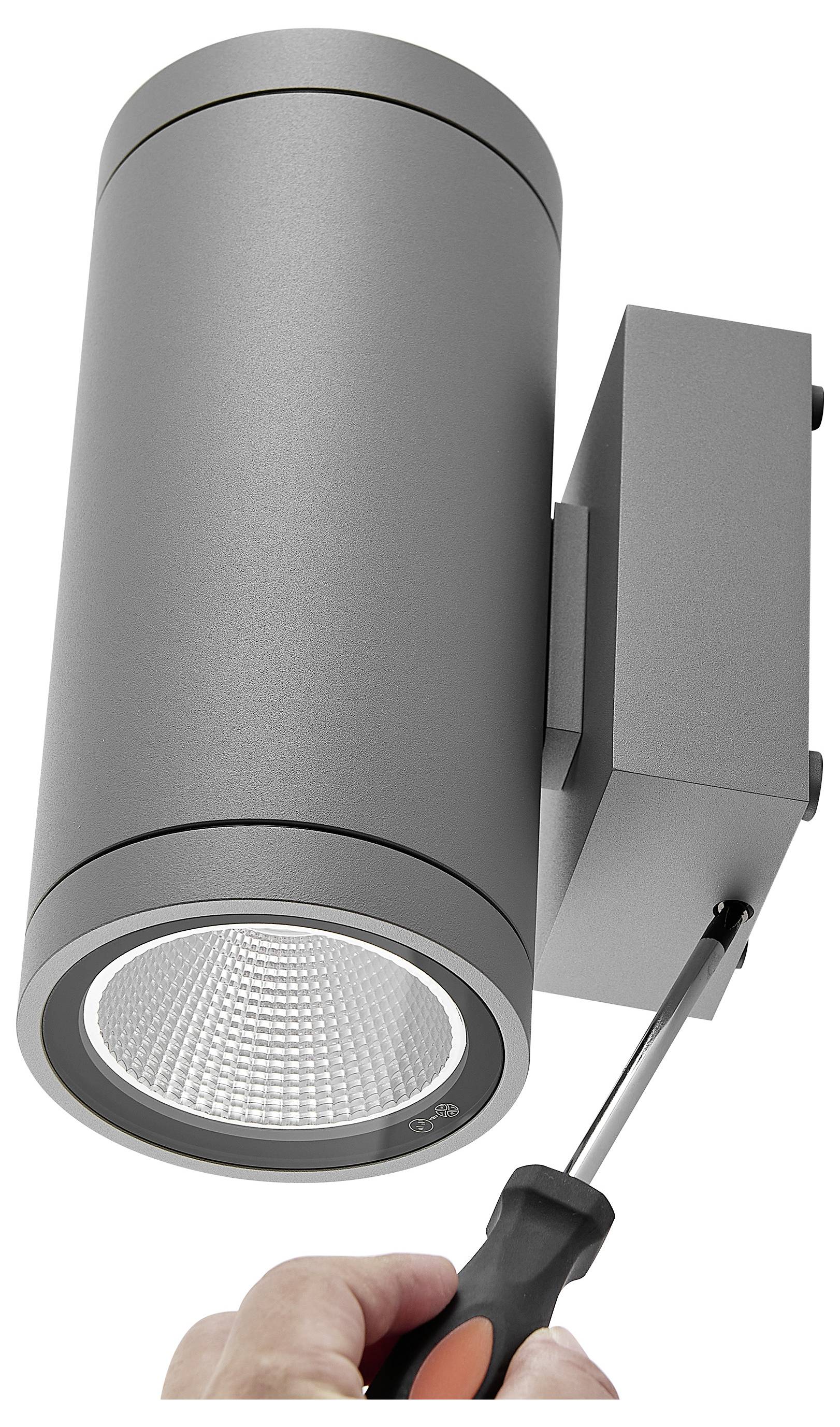 Deko Light ShoreLine Pro Round Up+Down 731193 Wandaufbauleuchte 20W LED Verkehrsgrau (RAL 7042)