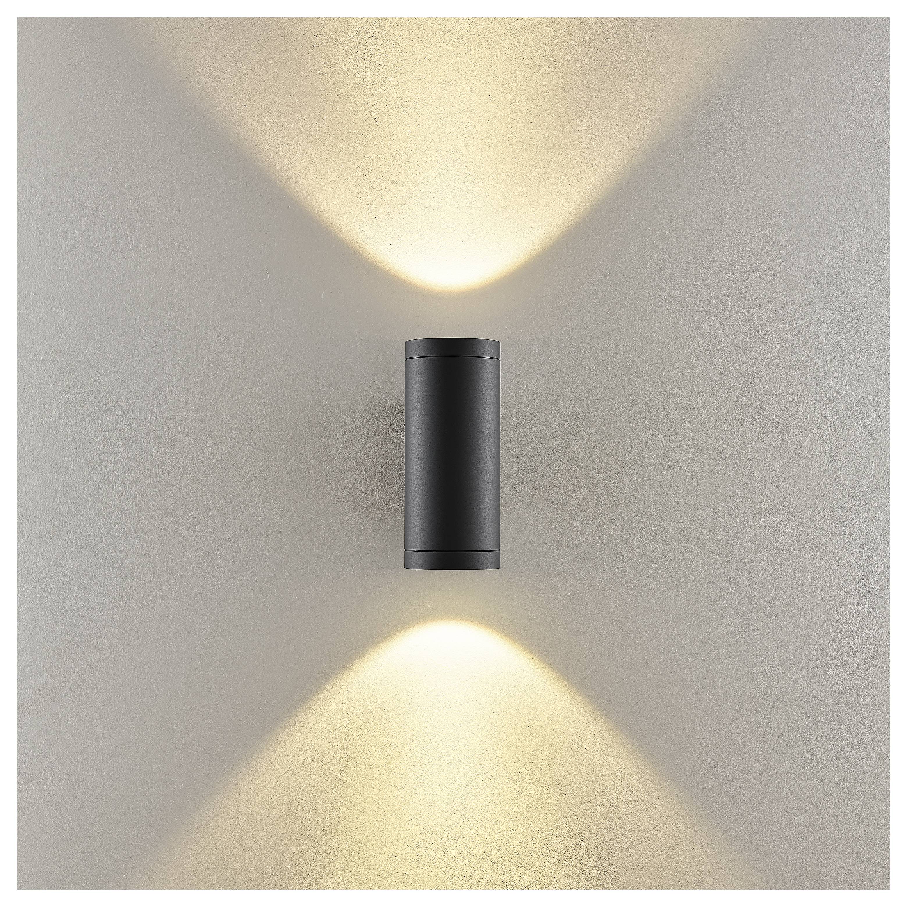 Deko Light ShoreLine Pro Round Up+Down 731194 Wandaufbauleuchte 20W LED Graphitgrau (RAL 7024)