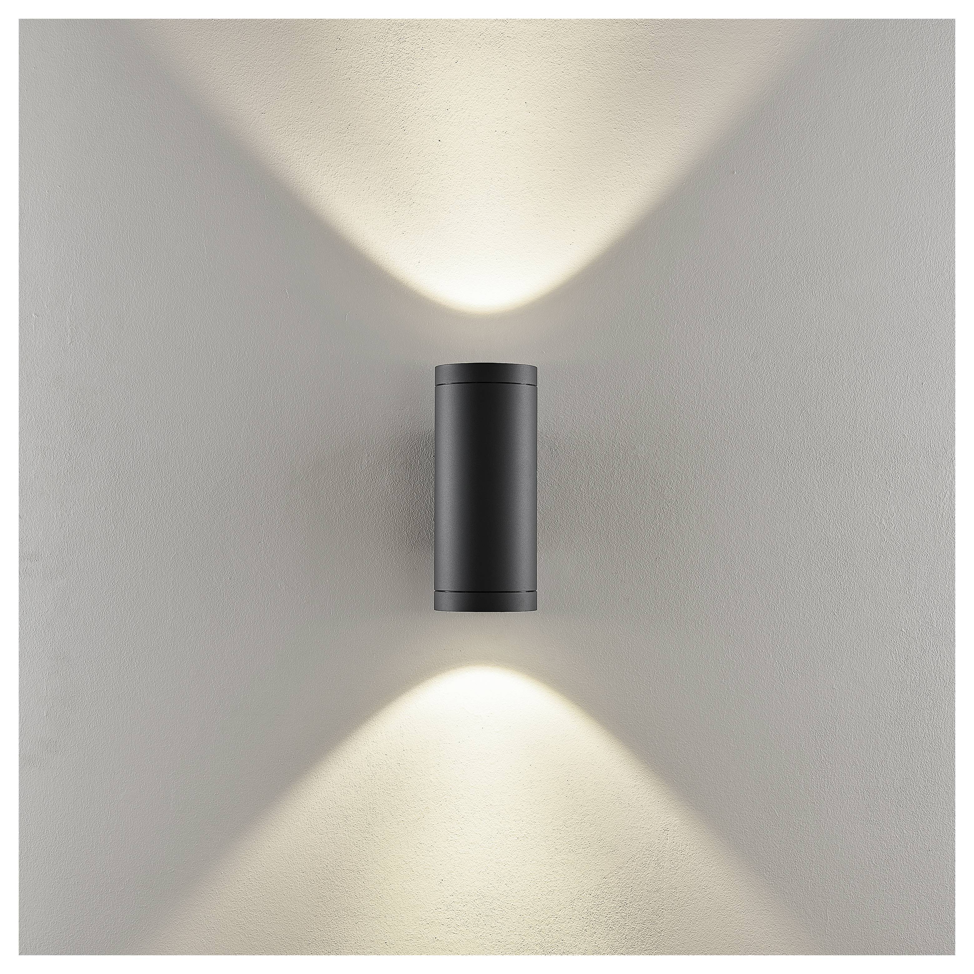 Deko Light ShoreLine Pro Round Up+Down 731194 Wandaufbauleuchte 20W LED Graphitgrau (RAL 7024)