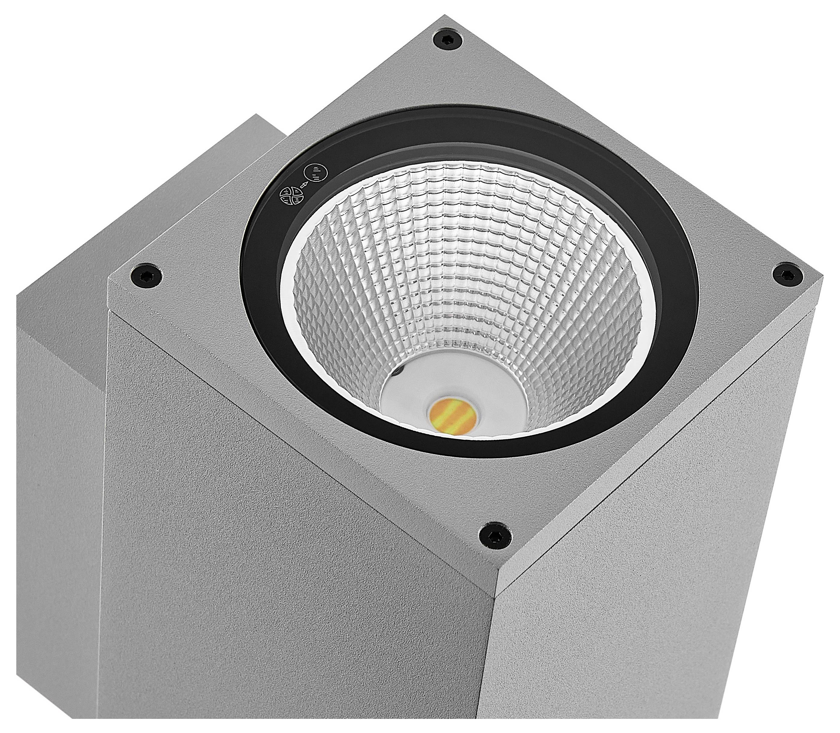 Deko Light ShoreLine Pro Square Up+Down 731199 Wandaufbauleuchte 21W LED Verkehrsgrau (RAL 7042)