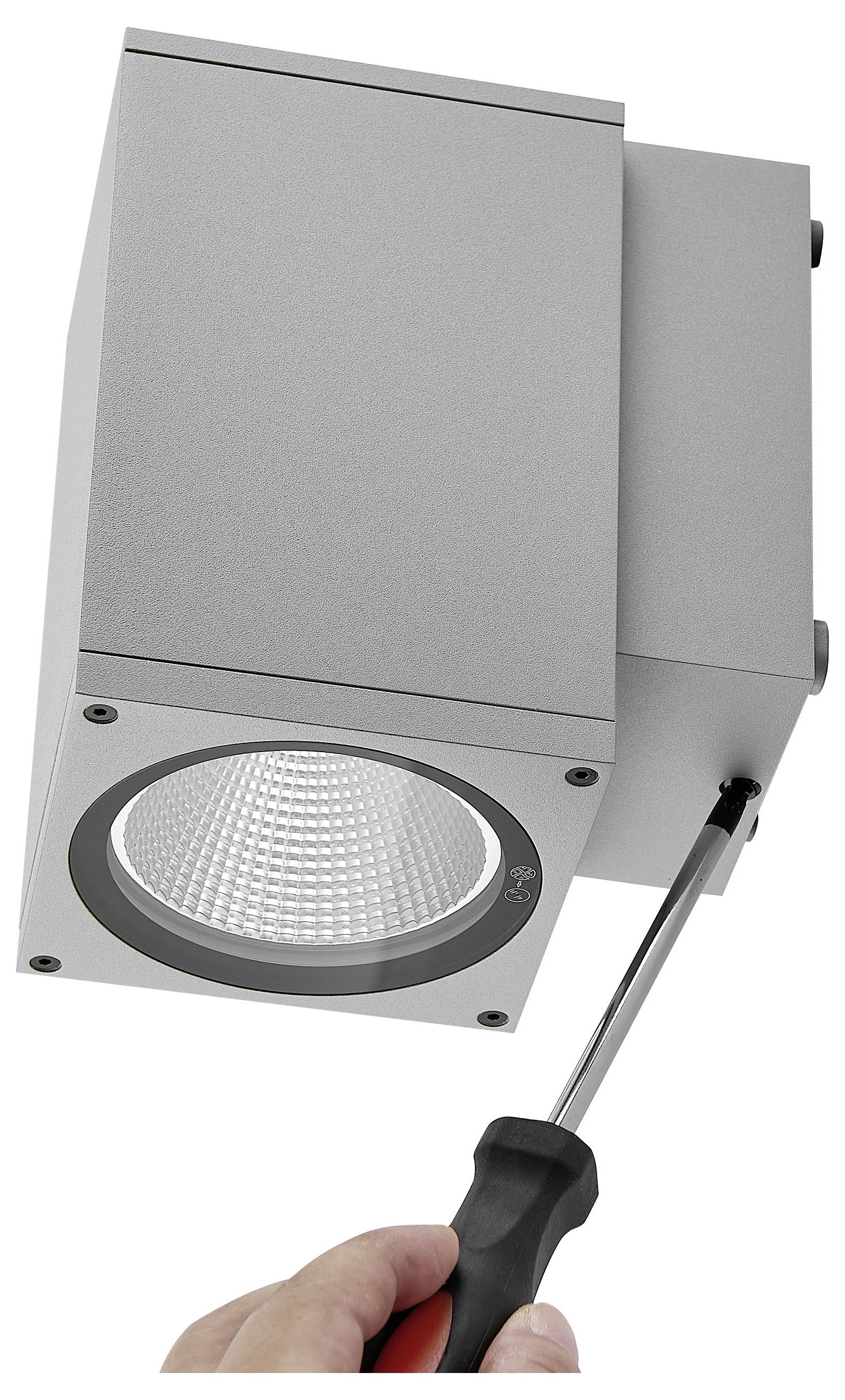 Deko Light ShoreLine Pro Square 731202 Wandaufbauleuchte 12W LED Verkehrsgrau (RAL 7042)