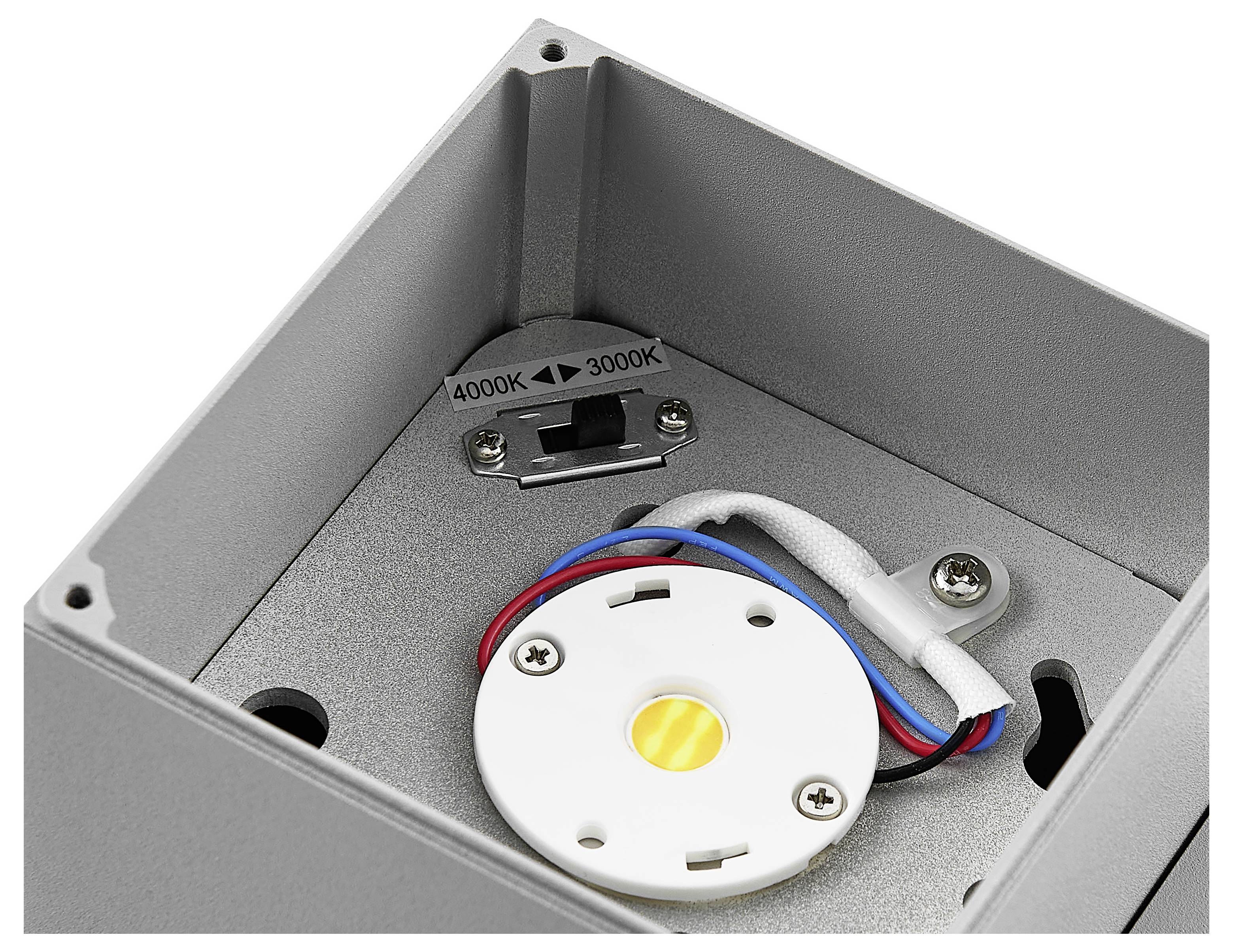 Deko Light ShoreLine Pro Square 731202 Wandaufbauleuchte 12W LED Verkehrsgrau (RAL 7042)