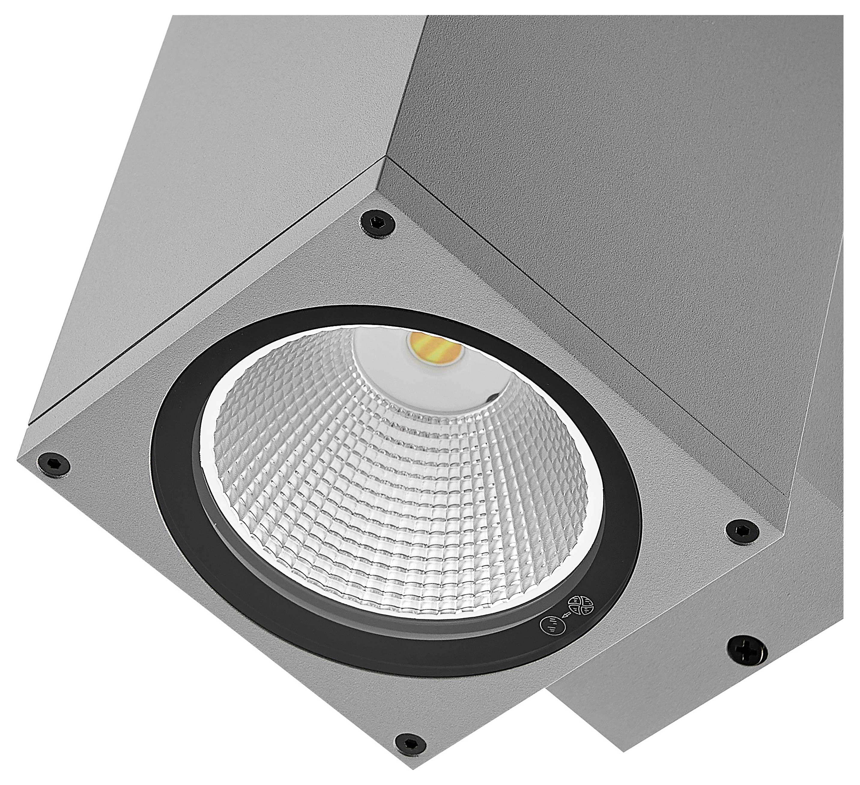 Deko Light ShoreLine Pro Square 731202 Wandaufbauleuchte 12W LED Verkehrsgrau (RAL 7042)