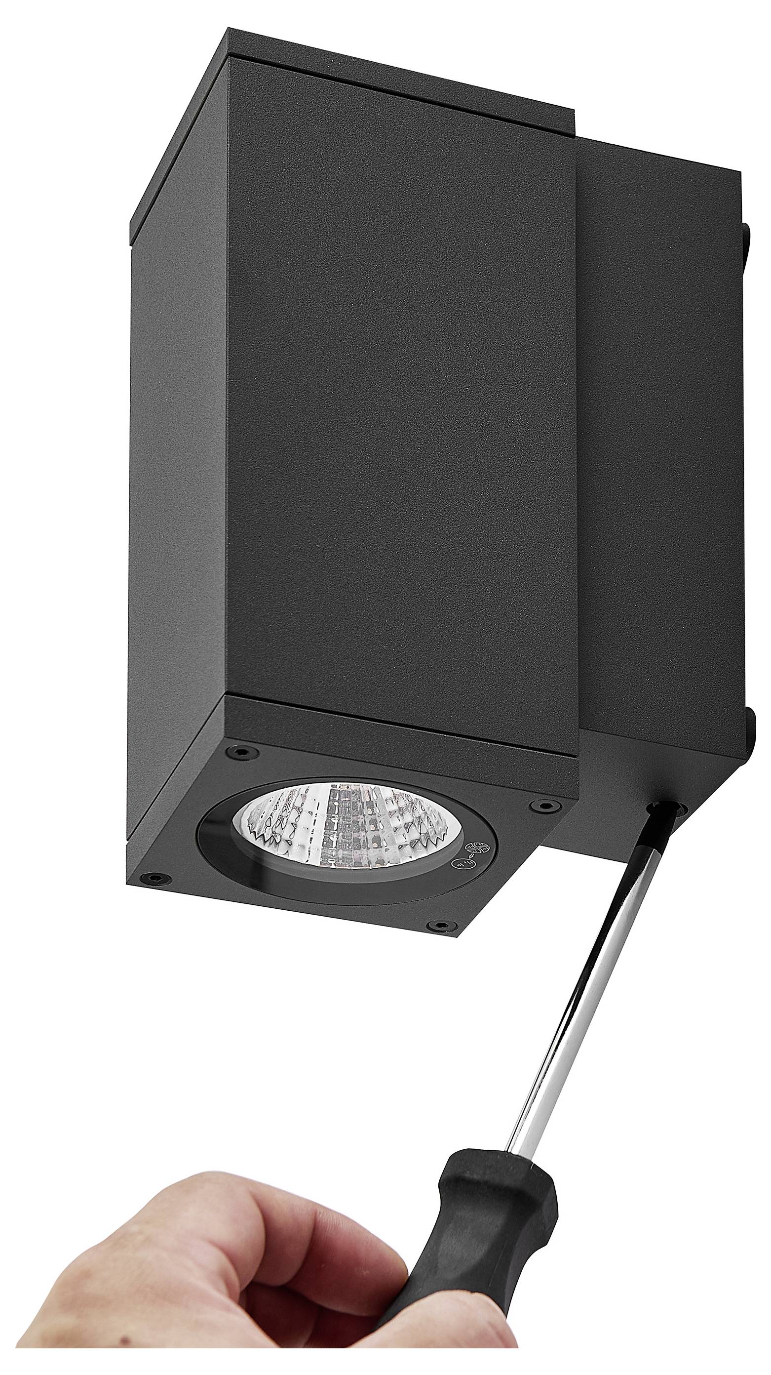 Deko Light ShoreLine Pro Square 731206 Wandaufbauleuchte 6W LED Graphitgrau (RAL 7024)